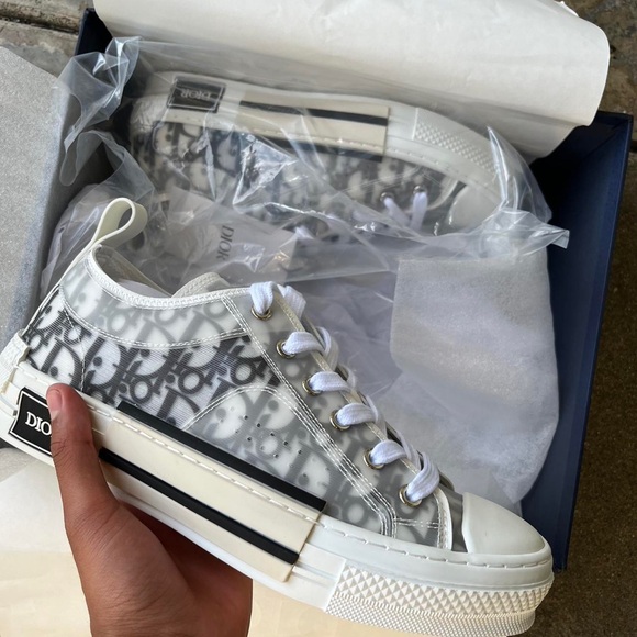 Dior Shoes - Dior White and Black Sneakers